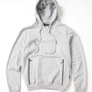 Áo Khoác Hoodie Có Túi Màu Xám